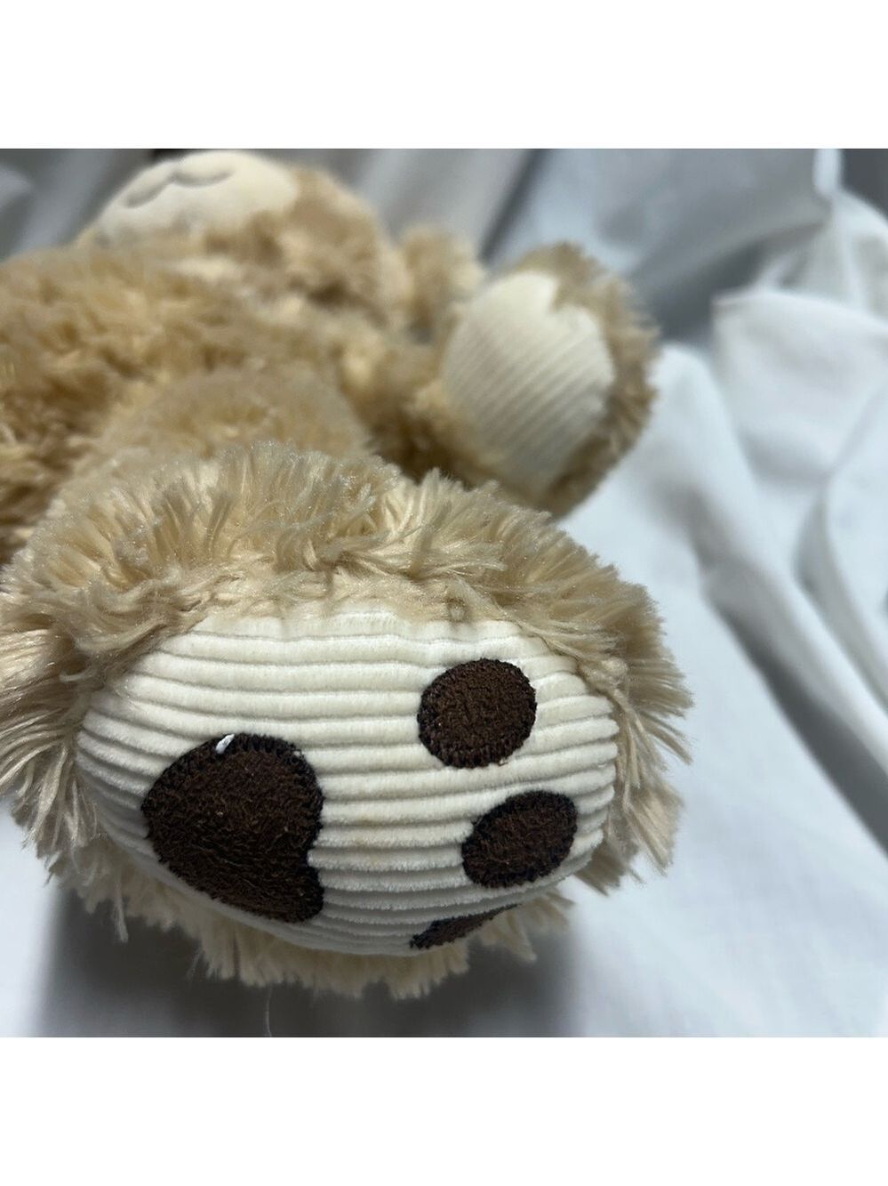 Build-A-Bear Tan Patchwork Patches Quilt Teddy Bear Plush Stuffed Toy 16" - Picture 11 of 15
